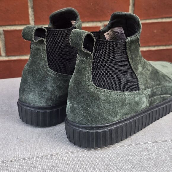 Creative Recreation Rosin Green Black Suede Leather Boots Men\'s Size 8.5